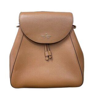 Kate Spade Leila Saffiano Leather Backpack Tan Leather